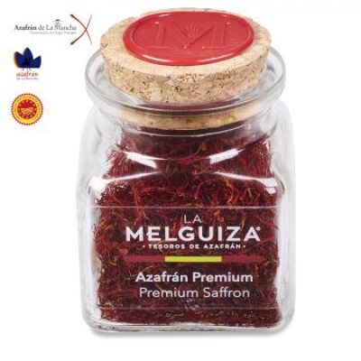 Saffron Premium D.O.P Castilla La Mancha in glass jar 3 gr