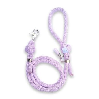 Laisse pour chien en corde - Violet pastel 1