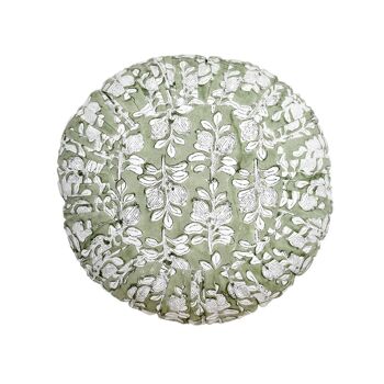 Coussin rond Alhambra olive