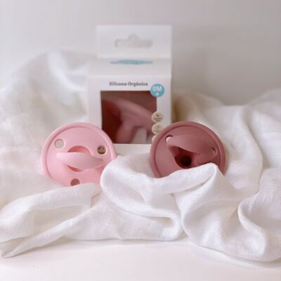 Bubblegum Pink and Pink Nenina & Co Pacifier Kit