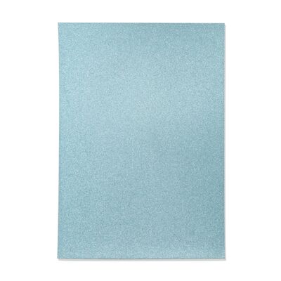 Paquete de 10 hojas de tarjetas con purpurina Crafter's Companion - Azul bebé