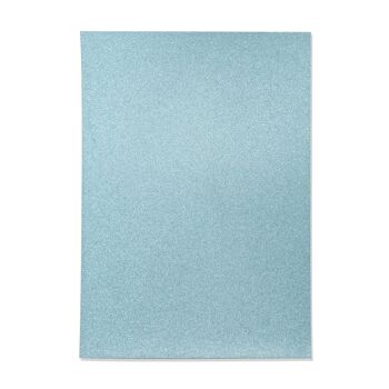 Paquet de 10 feuilles de cartes à paillettes Crafter's Companion - Bleu bébé 1