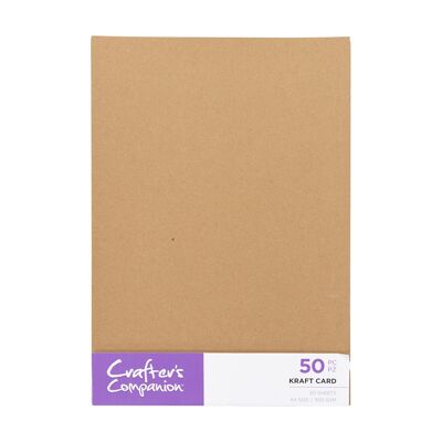 Crafter's Companion - Tarjeta Kraft 50 hojas