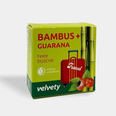 Velvety Travel Solid Shower Gel Bamboo + Guarana 20g