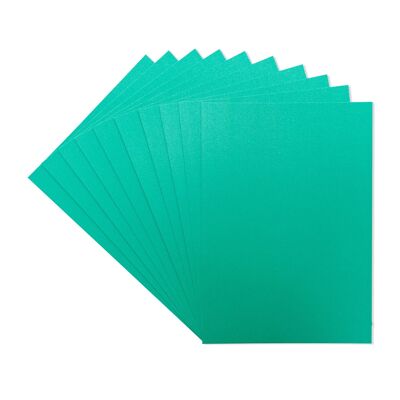 Crafter's Companion Centura Pearl Single Colour A4 10 Sheet Pack - Xmas Green