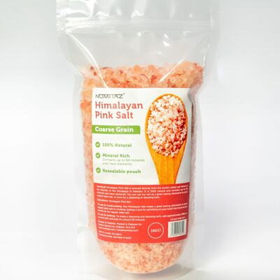 Grobes rosa Himalaya-Salz, 1 kg, Einzelhandelsbeutel