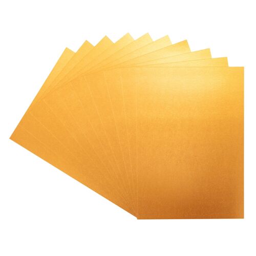 Crafter's Companion Centura Pearl Metallic A4 Single Colour 10 Sheet Pack - Rose Gold