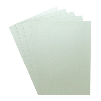 Crafter's Companion Centura Pearl Metallic A4 Paquete de 10 hojas de un solo color - Plata pálida