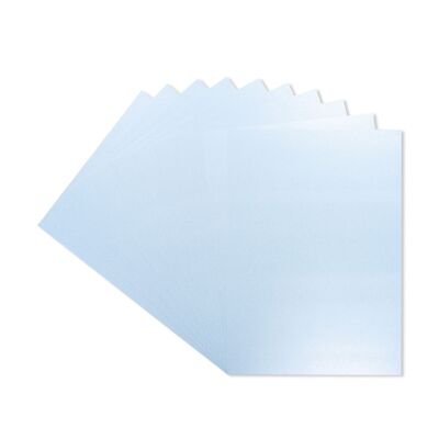 Crafter's Companion Centura Pearl Lot de 10 feuilles A4 monochromes Bleu bébé