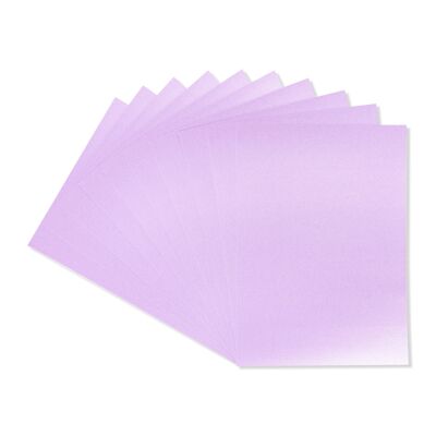 Crafter's Companion Centura Pearl Pack de 10 feuilles A4 couleur unique - Lilas