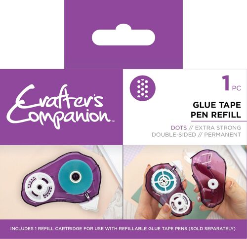 Crafter's Companion - Glue Tape Pen Refill - Dots