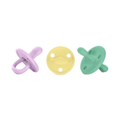 DIAMOND Pacifier By Nenina & Co Lilac, Yellow and Mint