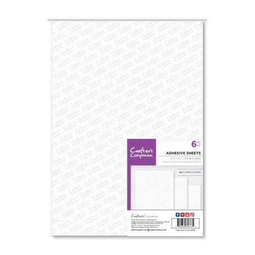 Crafter's Companion Double Sided Adhesive Sheets - A4 Size (6PC)