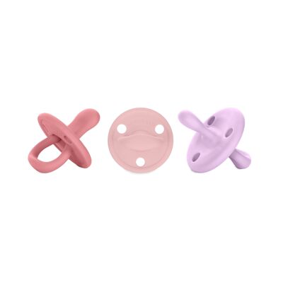 DIAMOND Pacifier By Nenina & Co Pink, Pale Pink and Lilac