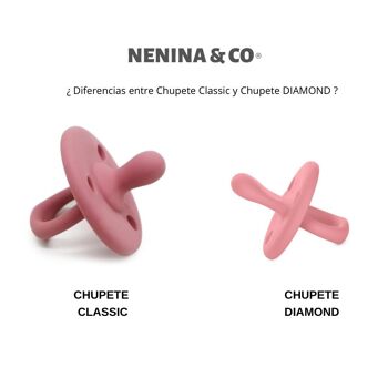 Sucette DIAMOND By Nenina & Co Rose, Rose Pâle et Lilas 16