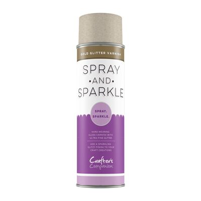 Crafter's Companion Spray et vernis pailleté Sparkle Gold