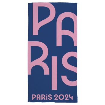 Drap de Bain Jeux Olympiques Paris 2024 OLY Pink City 2