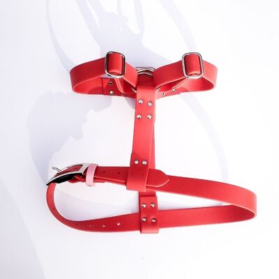 Biothane harness for dogs - Strawberry