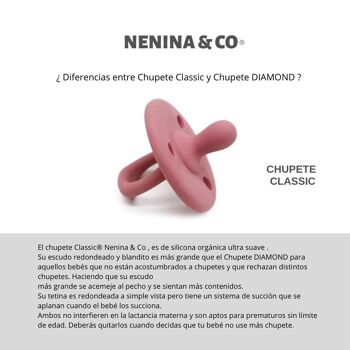 Sucette DIAMOND Par Nenina & Co Menthe et Gris 22