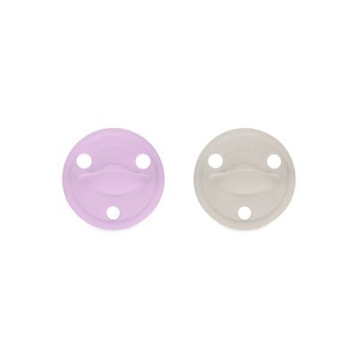 DIAMOND Pacifier By Nenina & Co Lilac and Beige