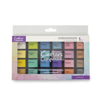 Crafter's Companion Shimmer Watercolour Palette - Sunbeam