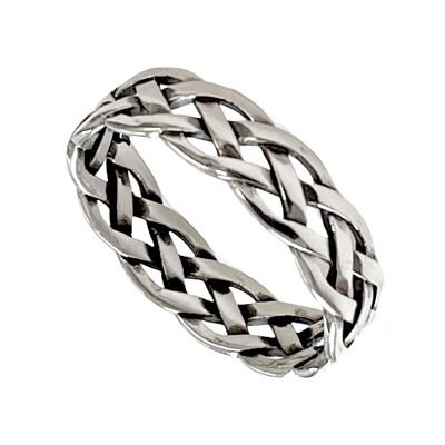 Klobiger keltischer Ring aus 925er Silber für Unisex