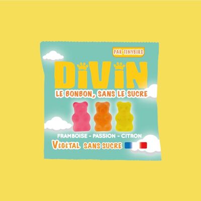 Divine candy without sugar, low in calories and plant-based