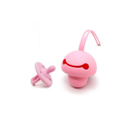 Pacifier Holder + Bubblegum Pink Pacifier Nenina & Co