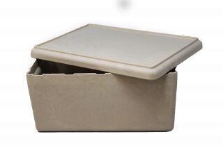 RE-Wood® Scatola grande con coperchio colore naturale*