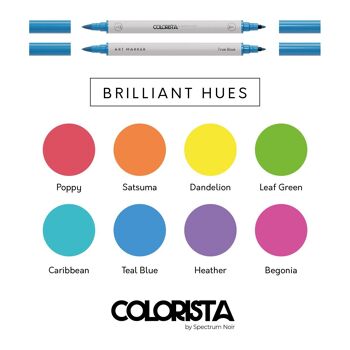 Colorista - Marqueur artistique - Teintes brillantes 8pc 4