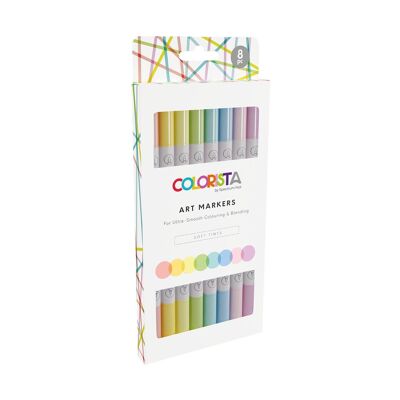 Colorista - Art Marker - Sanfte Farbtöne, 8 Stück