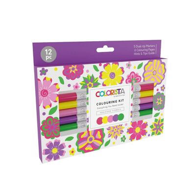 Colorista - Kit para colorear - Feelgood Florals 12ud