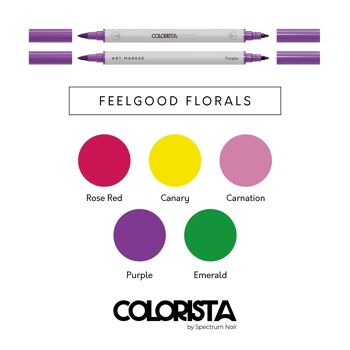 Colorista - Kit de coloriage - Feelgood Florals 12pc 4