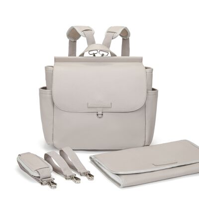 MIREM Maternity Bag By Nenina & Co Gray + Gift Changing Mat