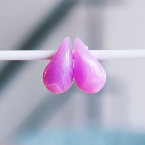 Stainless steel color drop earring – lilac
