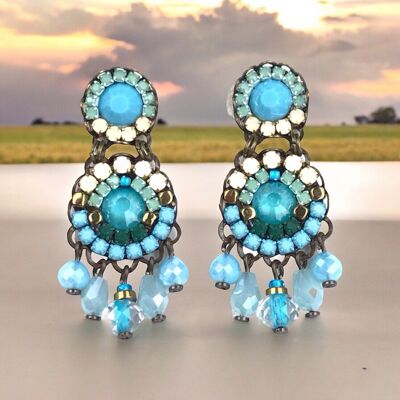 BOUCLES D'OREILLES EN CRISTAL DE PAYS