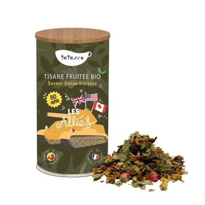 Organic fruity herbal tea with strawberry, blackberry and apple - Allies - Tatasse 100g