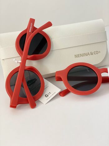 Nenina & Co Lunettes de soleil rouges durables 11
