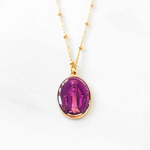 Collier Satellites Mary Violet