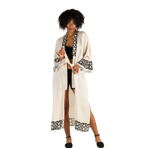 Tulip Cotton Long Kimono