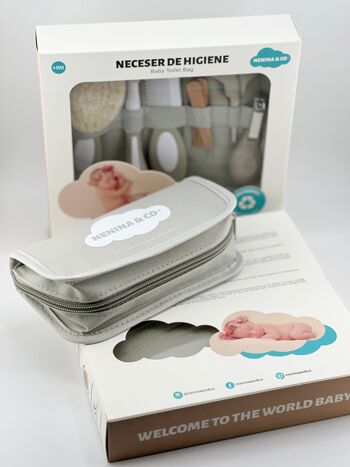Trousse de toilette bébé Nenina & Co ensemble d'hygiène 10