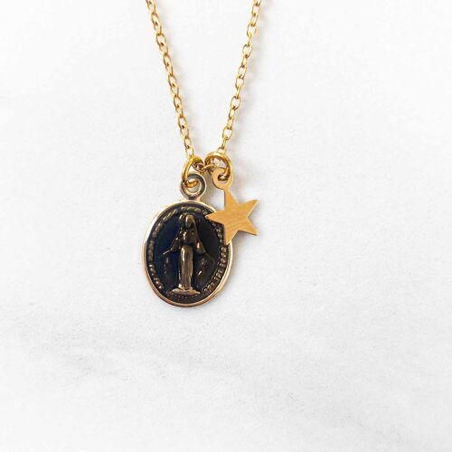 Collier Star Mary Noir