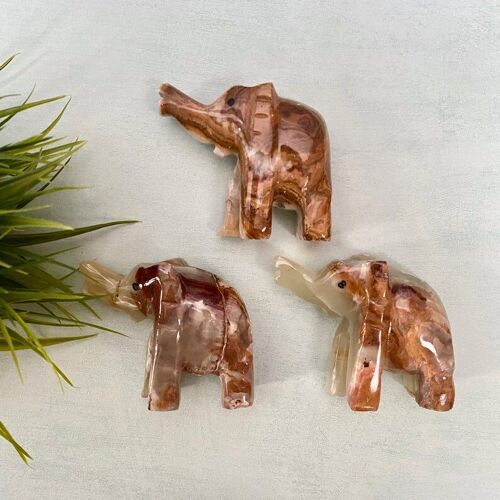 3" Elephant Multigreen Onyx Crystal