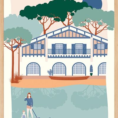 Póster HOSSEGOR El lago