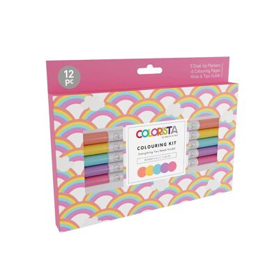 Colorista - Kit para colorear - Mindfully Calm 12 piezas