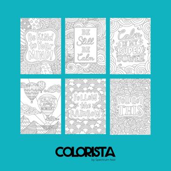 Colorista - Kit de coloriage - Mindfully Calm 12pc 3