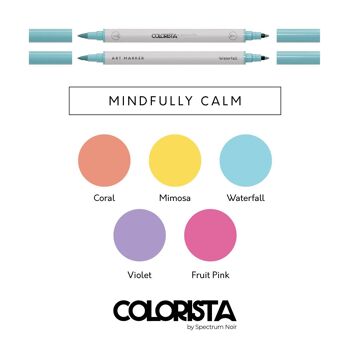 Colorista - Kit de coloriage - Mindfully Calm 12pc 4
