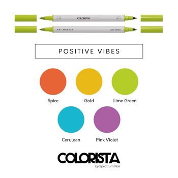 Colorista - Kit de coloriage - Positive Vibes 12pc 4