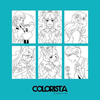 Colorista - Kit de coloriage - Etoiles du Manga 12pc 3