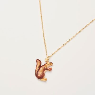 Cheeky Squirrel Short Necklace